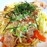 乾麺で美味しい☆焼きうどん